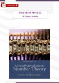 Solutions Manual &ndash; A Friendly Introduction to Number Theory &lpar;4th Edition&comma; 2014&rpar; by Joseph H&period; Silverman &vert; Complete Step‑by‑Step Solutions&comma; Modular Arithmetic&comma; Primes&comma; Cryptography & Proof Techniques &lpar;PDF&rpar;