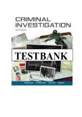 TEST BANK FOR Criminal Investigation 11th Edition by Charles Swanson &comma; Neil Chamelin&comma; Leonard Territo ISBN&colon;978-0078111525 COMPLETE GUIDE ALL CHAPTERS COVERED 100&percnt; VERIFIED A&plus; GRADE ASSURED&excl;&excl;&excl;&excl;&excl; NEW LATEST UPDATE&excl;&excl;&excl;&excl;&excl;