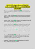 OCCC NP1 Unit 1 Exam UPDATED  ACTUAL QUESTIONS AND CORRECT  ANSWERS