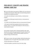 PEDS HESI KEY CONCEPTS AND PEDIATRIC NURSING GUIDE 2026