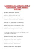 Kappa Alpha Psi - Cumulative Test &ndash; 1 questions with correct answeres 20252026