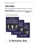 TEST BANK FOR Merrill's Atlas of Radiographic Positioning and Procedures - 3-Volume Set &comma; ISBN&colon; 9780323832793 Chapter 1-30 &vert;All Answers Verified&vert; Guide A&plus;