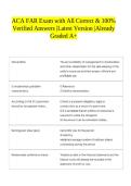 ACA FAR Exam with All Correct & 100&percnt; Verified Answers &vert;Latest Version &vert;Already Graded A&plus;