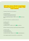 Package deal&colon;&colon;ABCP PERFUSION BASIC SCIENCE Exam Questions And Answers Latest Updated 2026 &lpar;Graded A&plus;&rpar;