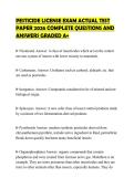 PESTICIDE LICENSE EXAM ACTUAL TEST PAPER 2026 COMPLETE QUESTIONS AND ANSWERS GRADED A&plus;