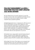 PGA GOLF MANAGEMENT 3&period;0 LEVEL 3 EXAM PREP PRACTICE SCRIPT UPDATED 2026 TESTED ANSWERS