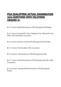 PGA QUALIFYING ACTUAL EXAMINATION 2026 QUESTIONS WITH SOLUTIONS GRADED A&plus;
