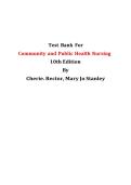 Test Bank For Community and Public Health Nursing&comma; 10th Edition&comma; By Cherie Rector&comma; Mary Jo Stanley 2026&comma; All Chapters 1-30