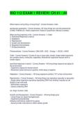 BIO 112 EXAM 1 REVIEW CH &num;1 - &num;4 QUESTIONS AND ANSWERS 