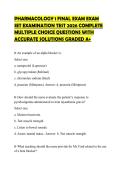 PHARMACOLOGY 1 FINAL EXAM EXAM SET EXAMINATION TEST 2026 COMPLETE MULTIPLE CHOICE QUESTIONS WITH ACCURATE SOLUTIONS GRADED A&plus;
