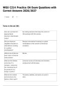 WGU C214 Practice OA Exam Questions with Correct Answers 2026&sol;2027