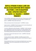 Dental Hygiene Florida Laws and Rules EXAM QUESTIONS WITH CORRECT SOLUTIONS&vert;&vert;100&percnt; GUARANTEED PASS&vert;&vert;UPDATED 2026&sol;2027 SYLLABUS&vert;&vert;A&plus; GRADED&vert;&vert;<<NEWEST VERSION>>