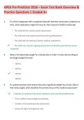 APEA Pre-Predictor 2026 &ndash; Exam Test Bank Overview &  Practice Questions &vert; Graded A&plus;