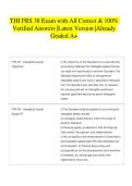 TJH FRS 38 Exam with All Correct & 100&percnt; Verified Answers &vert;Latest Version &vert;Already Graded A&plus;