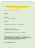 ABSITE Practice Exam Comprehensive Questions and  Answers &vert; A&plus; Graded &vert; With Expert Solutions