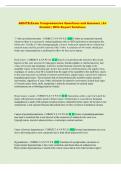 ABSITE Exam Comprehensive Questions and Answers &vert; A&plus;  Graded &vert; With Expert Solutions 