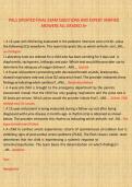 PALS UPDATED FINAL EXAM QUESTIONS AND EXPERT VERIFIED  ANSWERS ALL GRADED A&plus;