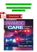 Test Bank Paramedic Care&colon; Principles&Practice&comma; 6theditionVolume3&colon;MedicalEmergencies &lpar;Bledsoe&rpar;Chapter 1to 13