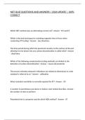 NDT QUIZNDT QUIZ QUESTIONS AND ANSWERS &vert; 2026 UPDATE &vert; 100&percnt; CORRECT &vert; 2026 UPDATE &vert; 100&percnt; CORRECT