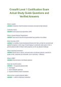 CrossFit Level 1 &lpar;L1&rpar; Certification Exam &ndash; Actual Study Guide Questions with Verified Answers&comma; 2026&sol;2027 &ndash; Complete Test Prep Material