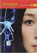 Test Bank  &ndash; Biological Psychology &lpar;13th Edition&rpar; Kalat &vert; All Chapters Covered &vert; Rated A&plus; &vert; Latest Edition