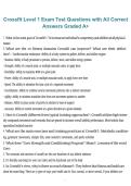 CrossFit Level 1 &lpar;L1&rpar; Exam &ndash; Test Questions with All Correct Answers Graded A&plus; 2026&sol;2027 &ndash; Complete Study Material