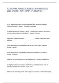 B250G FINAL EXAM &vert; QUESTIONS AND ANSWERS &vert; 2026 UPDATE &vert; WITH COMPLETE SOLUTION