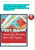 Test Bank for Journey Across the Life Span&colon; Human Development and Health Promotion&comma; 6th Edition by Elaine U&period; Polan & Daphne R&period; Taylor &vert; Chapters 1-14  &vert; Downloadable PDF