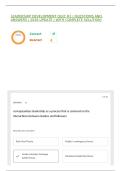 LEADERSHIP DEVELOPMENT QUIZ &num;1 &vert; QUESTIONS AND ANSWERS &vert; 2026 UPDATE &vert; WITH COMPLETE SOLUTION&excl;