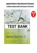 Applied Statistics I&colon; Basic Bivariate Techniques&comma; 3rd Edition &ndash; Rebecca M&period; Warner &ndash; Complete Test Bank for Chapters 1&ndash;18