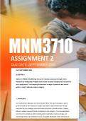 MNM3710 Assignment 2 Semester 2 2026 - Due 15 September 2026