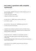 wcc exam 1 questions with complete solutions