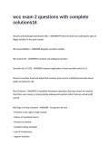 wcc exam 2 questions with complete solutions