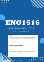 ENG1516 Assignment 4 Exam Semester 2 Answers 2026 - Due 8 October 2026