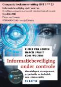 Compacte samenvatting Informatiebeveiliging onder controle&comma; 5e editie 2023 Pieter van Houten &sol; 9789043041300 &sol; hele boek