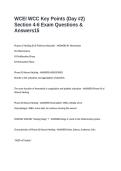 WCEI WCC Key Points &lpar;Day -2&rpar; Section 4-6 Exam Questions & Answers