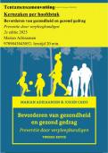 Bevorderen van gezondheid en gezond gedrag Preventie door verpleegkundigen - Samenvatting hele boek - Marian Adriaansen &sol; 9789043043052 &sol; 2e editie 2025