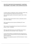 WGU D351 FUNCTIONS OF HR MANAGEMENT &vert; QUESTIONS AND ANSWERS &vert; 2026 UPDATE &vert; WITH COMPLETE SOLUTION