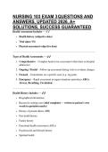 NURSING 103 EXAM 3 QUESTIONS AND ANSWERS&comma; UPDATED 2026&comma; A&plus; SOLUTIONS&comma; SUCCESS GUARANTEED