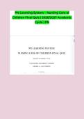 PN Learning System &ndash; Nursing Care of Children Final Quiz &vert; 2026&sol;2027 Academic Cycle &vert; PN