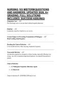 NURSING 103 MIDTERM QUESTIONS AND ANSWERS&comma; UPDATED 2026&comma; A&plus; GRADING&comma; FULL SOLUTIONS INCLUDED&comma; SUCCESS ASSURED