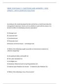 OBHR 3330 EXAM 5 &vert; QUESTIONS AND ANSWERS &vert; 2026 UPDATE &vert; WITH COMPLETE SOLUTION