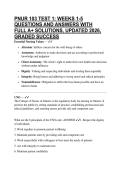PNUR 103 TEST 1&colon; WEEKS 1-5 QUESTIONS AND ANSWERS WITH FULL A&plus; SOLUTIONS&comma; UPDATED 2026&comma; GRADED SUCCESS