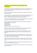 CDR RD EXAM QUESTIONS AND ANSWERS 100&percnt; ACCURATE&period;