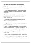 CM 4211 Exam Questions With Complete Solutions