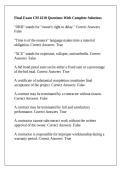 Final Exam CM 4210 Questions With Complete Solutions