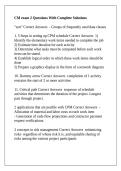 CM exam 2 Questions With Complete Solutions