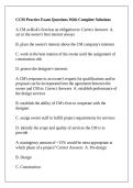 CCM Practice Exam Questions With Complete Solutions