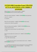 VET255 OHE&sol;Castration Exam UPDATED  ACTUAL QUESTIONS AND CORRECT  ANSWERS