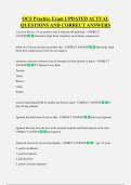 OCS Practice Exam UPDATED ACTUAL  QUESTIONS AND CORRECT ANSWERS